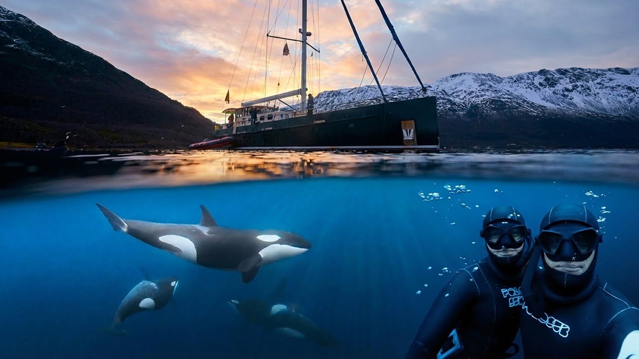 Swimming with Wild Orcas in Norway (incredible encounters)