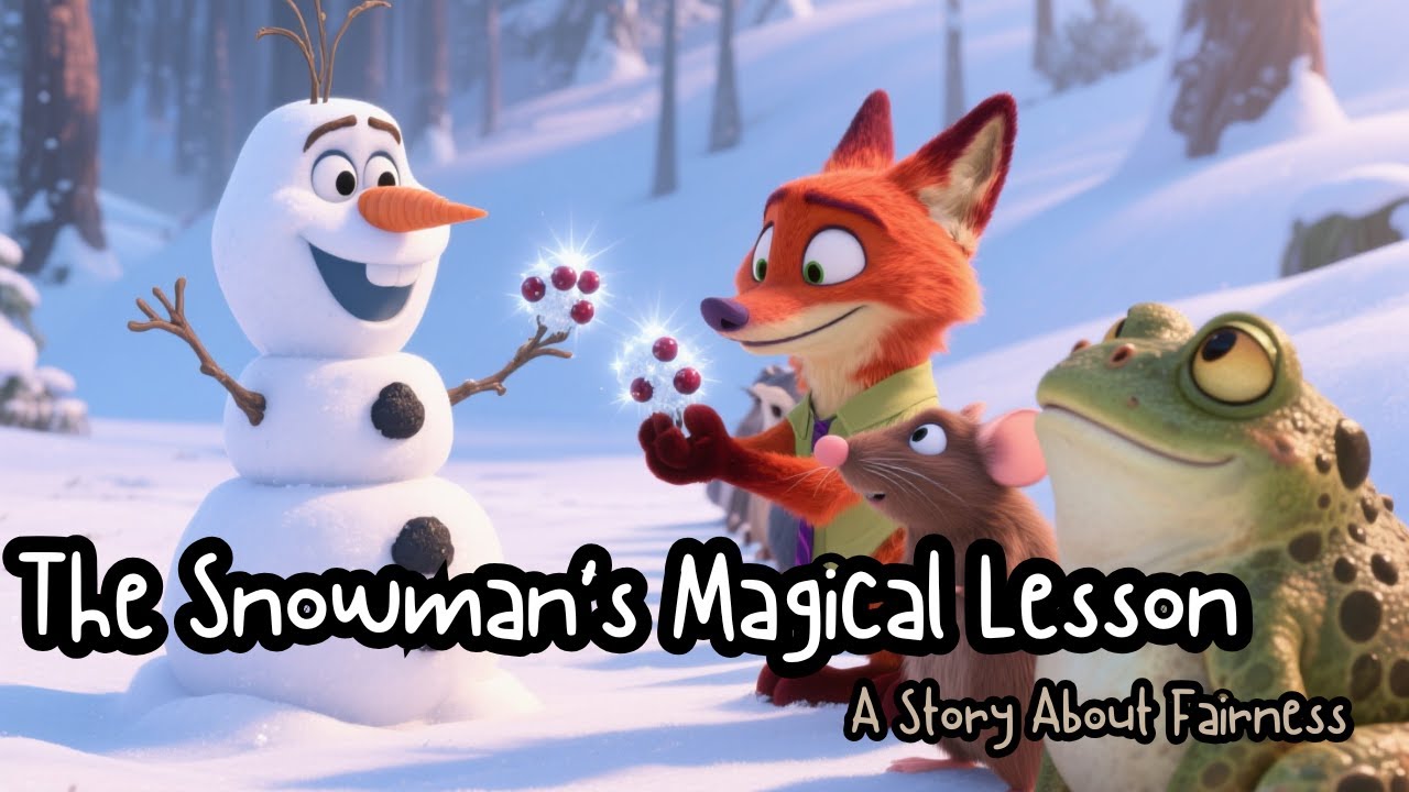 The Snowman’s Magical Lesson: A Story About Fairness | Bedtime Stories for Kids