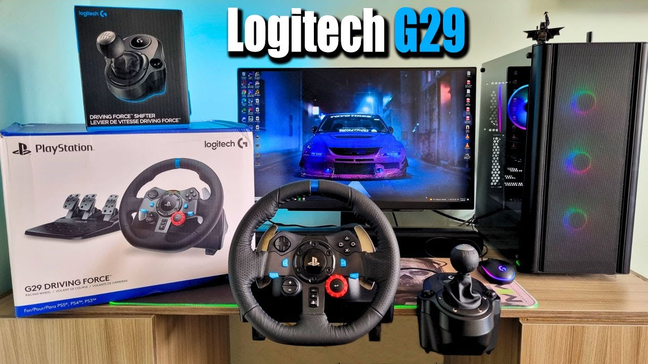 🎮 Logitech G29 Steering Wheel for PS5/PC + Shifter logitech unboxing | 🏁 Playing for the first time!