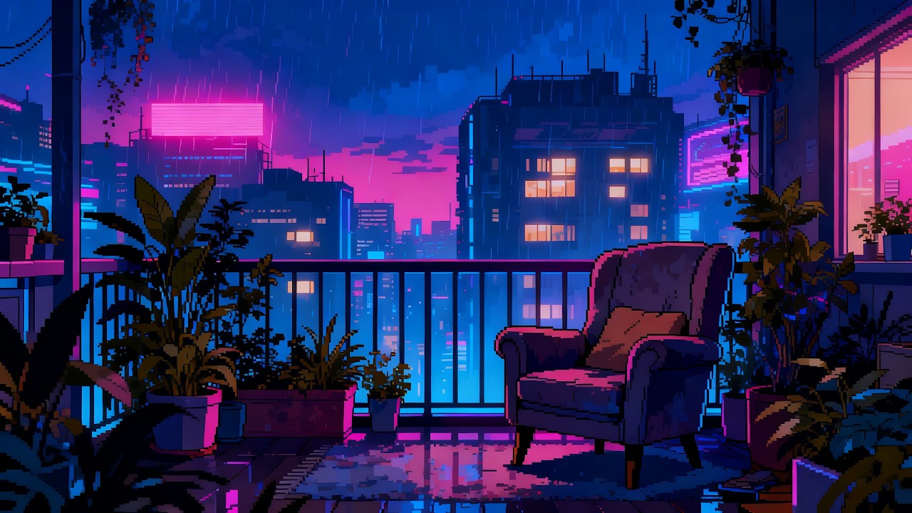Midnight Nostalgia 🎧 Synthwave Lofi Mix | Relax & Focus Beats