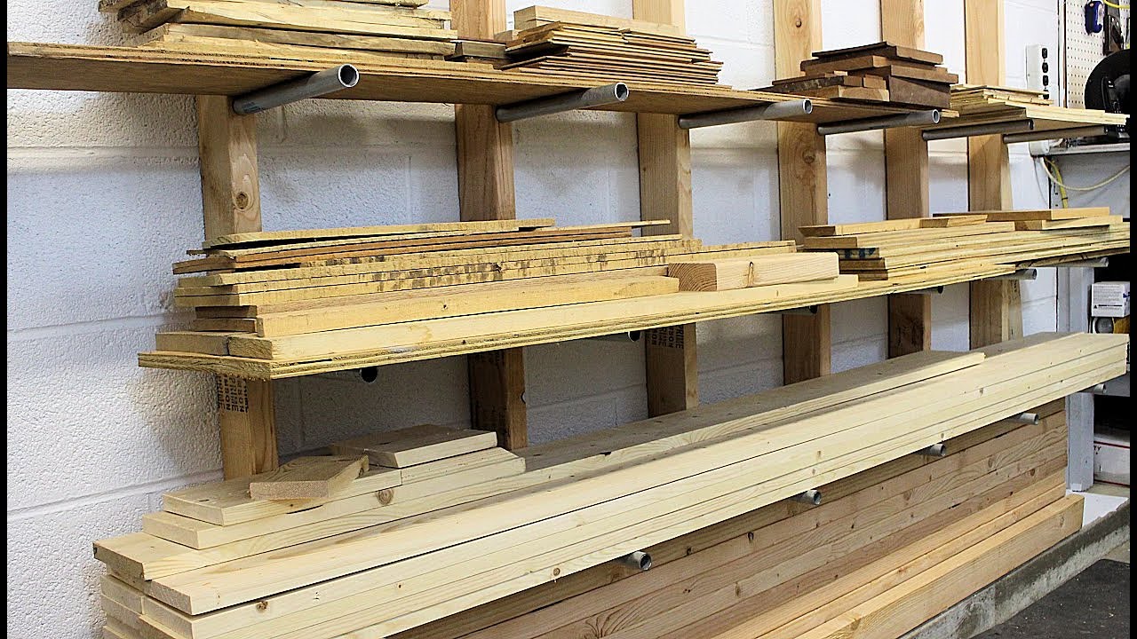 Wall Lumber Storage Rack