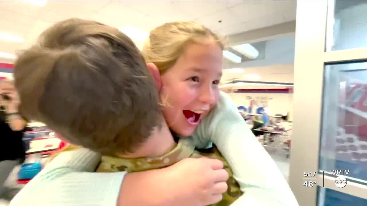 Airman makes surprise visit