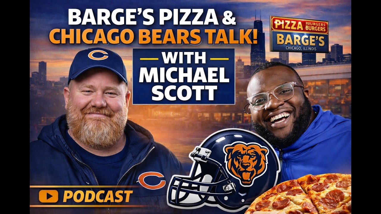 Life as a Chicago Bears Fan w Michael Scott  Barges Pizza & Bears Takes