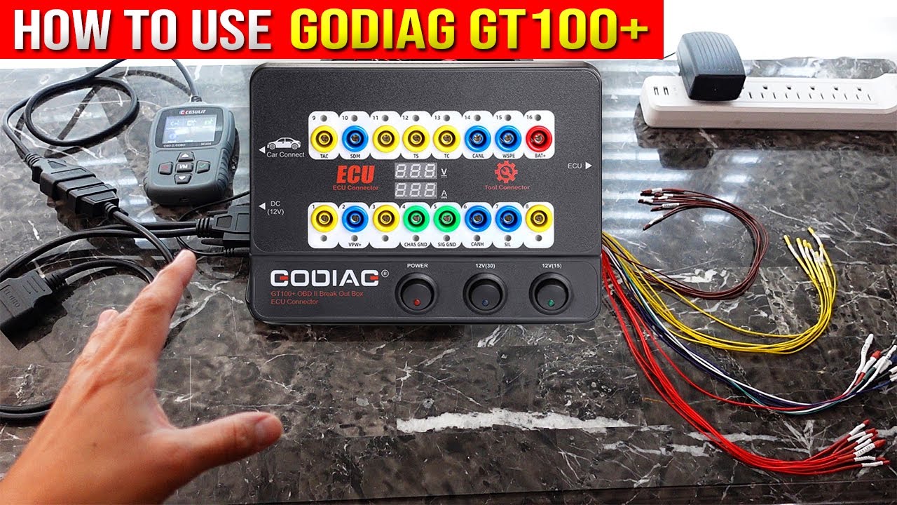 Как использовать GoDiag GT100+ Connect ECM, PCM для тестирования или программирования