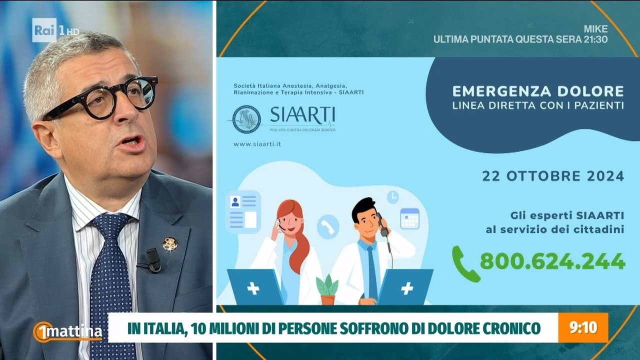 Dolore cronico: ne soffrono 10 milioni di persone - Unomattina 22/10/2024