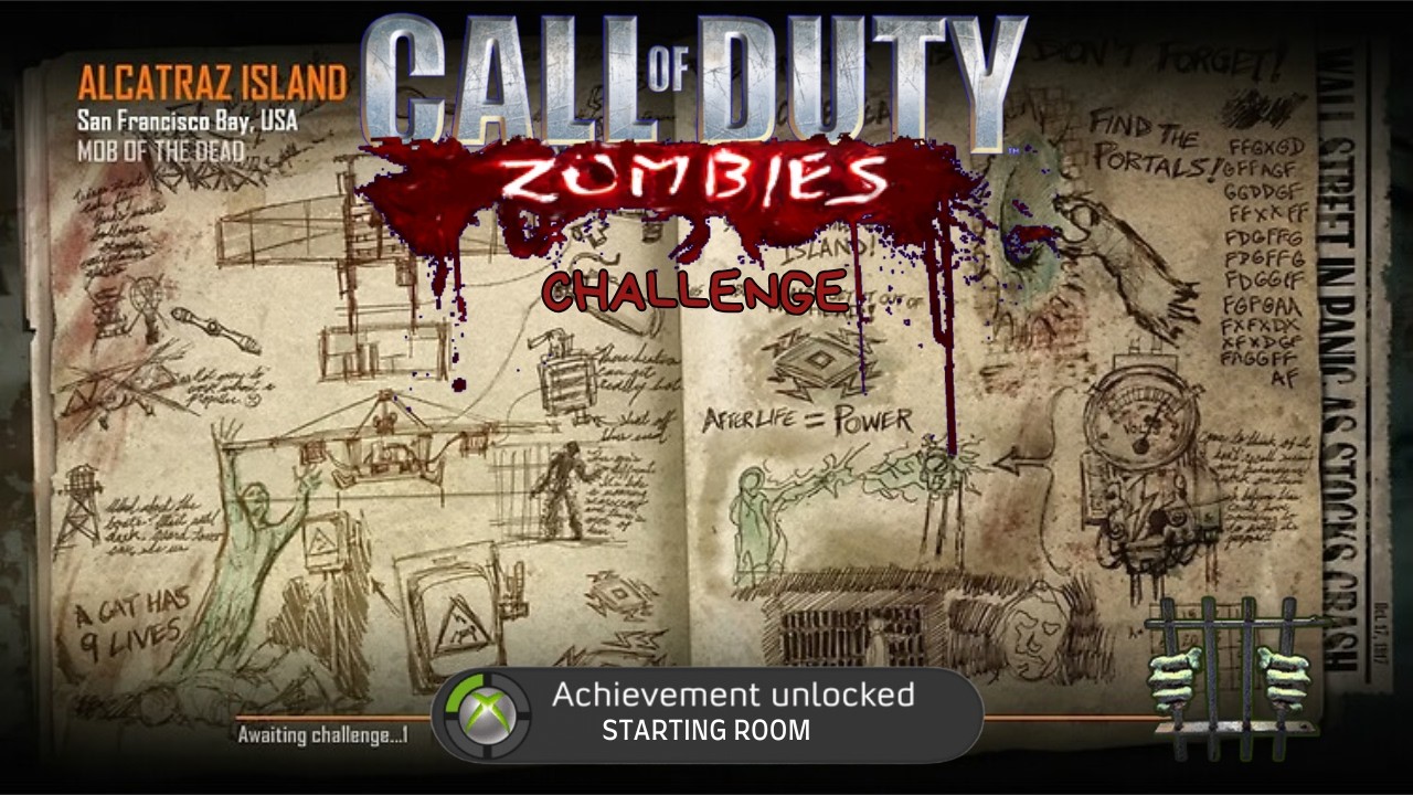 COD Zombies 1st Room Only Challenge on Alcatraz Island