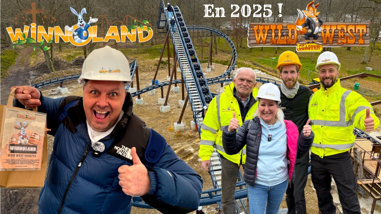 UN NOUVEAU COASTER EN 2025 AU PARC WINNOLAND DECOUVERTE DU CHANTIER DU WILD WEST COASTER