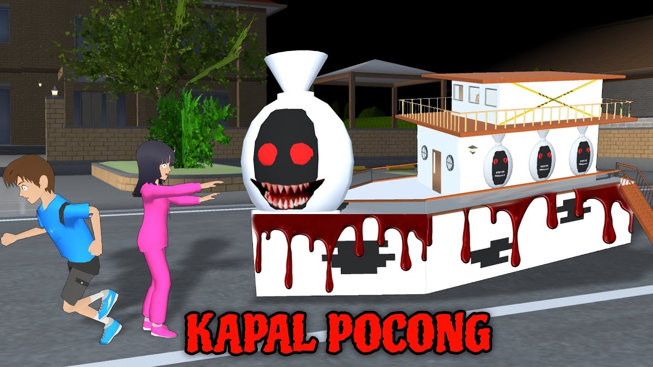 Yuta Dan Mio Bebasin Teman Teman Dari Kapal Pocong || Sakura School Simulator