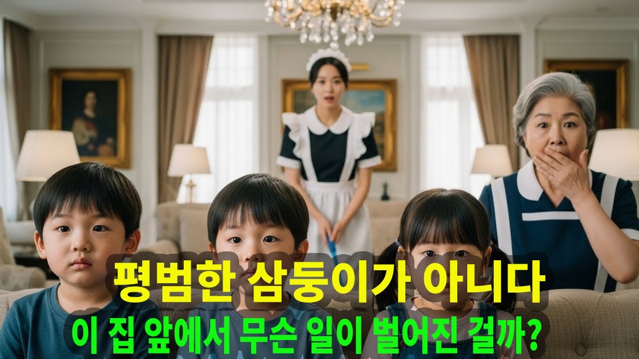 세 아이가 모두 똑같다… 청소 서비스에 나타난 삼둥이를 본 직원들의 충격적인 반응