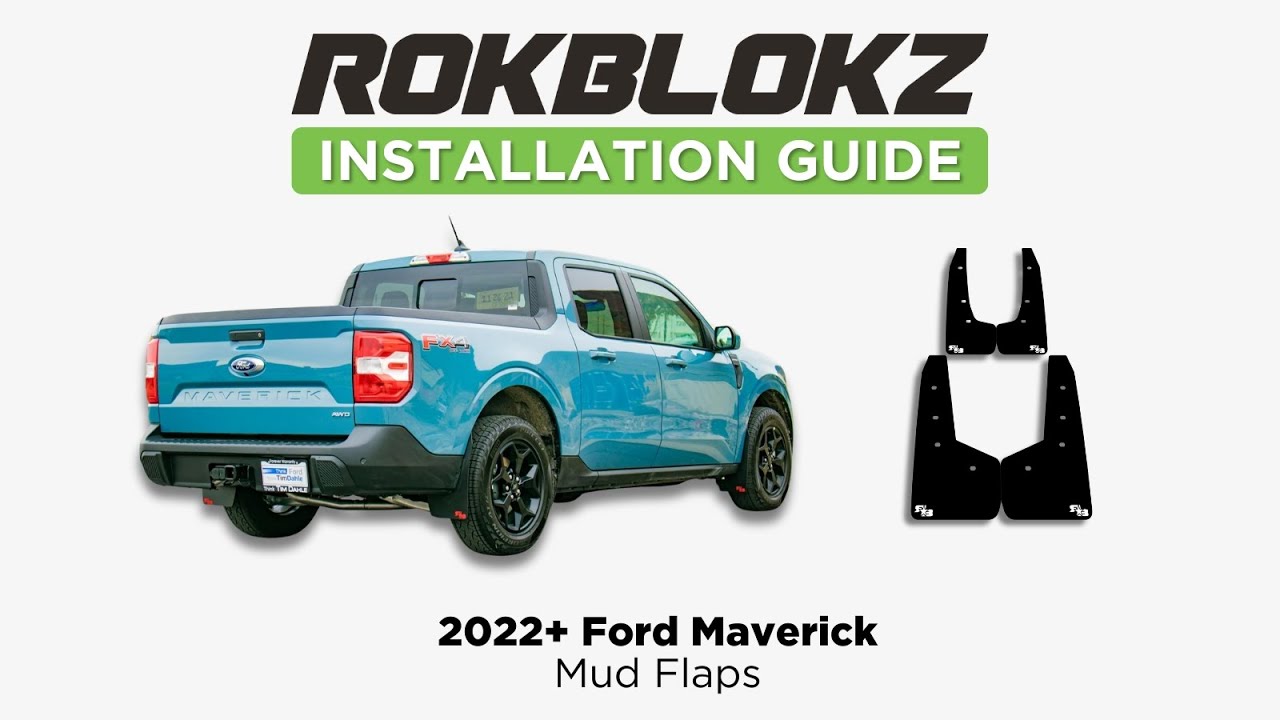 Installing ROKBLOKZ Mud Flaps on a 2022 Ford Maverick