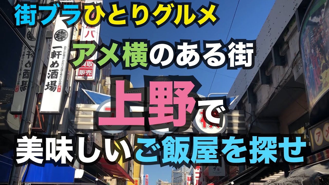 【男のひとりランチ】パンダがいなくなっても大盛況な上野で美味しいご飯屋を探します。Ueno, Taito-ku, Tokyo