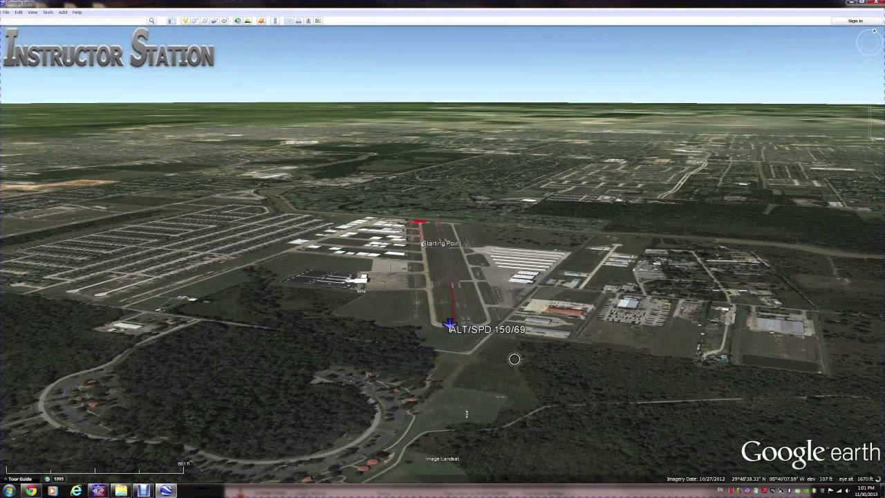 Flight Data Recorder Mobile - Instructor Station - Houston-Beaumont IFR Flight