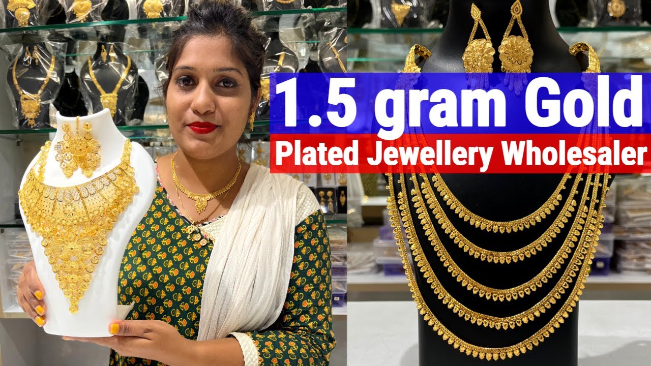 1.5 gram Gold Plated Jewellery Whoplesale Price in Kolkata | Forming Jewellery Wholesaler