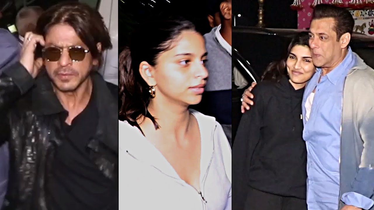 Shah Rukh Khan, Salman Khan And Suhana Khan Visuals At Jamnagar Airport | Daily Culture