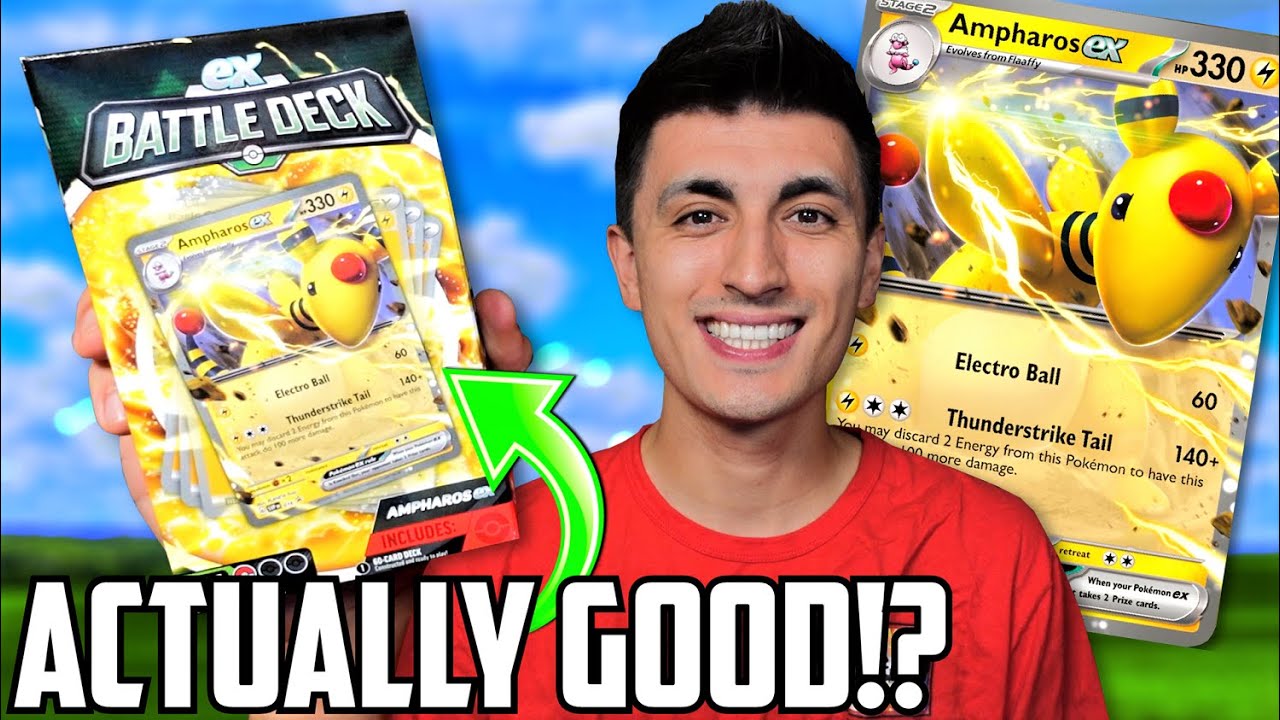 Pokemon Ampharos ex Battle Deck! (Распаковка/Обзор)