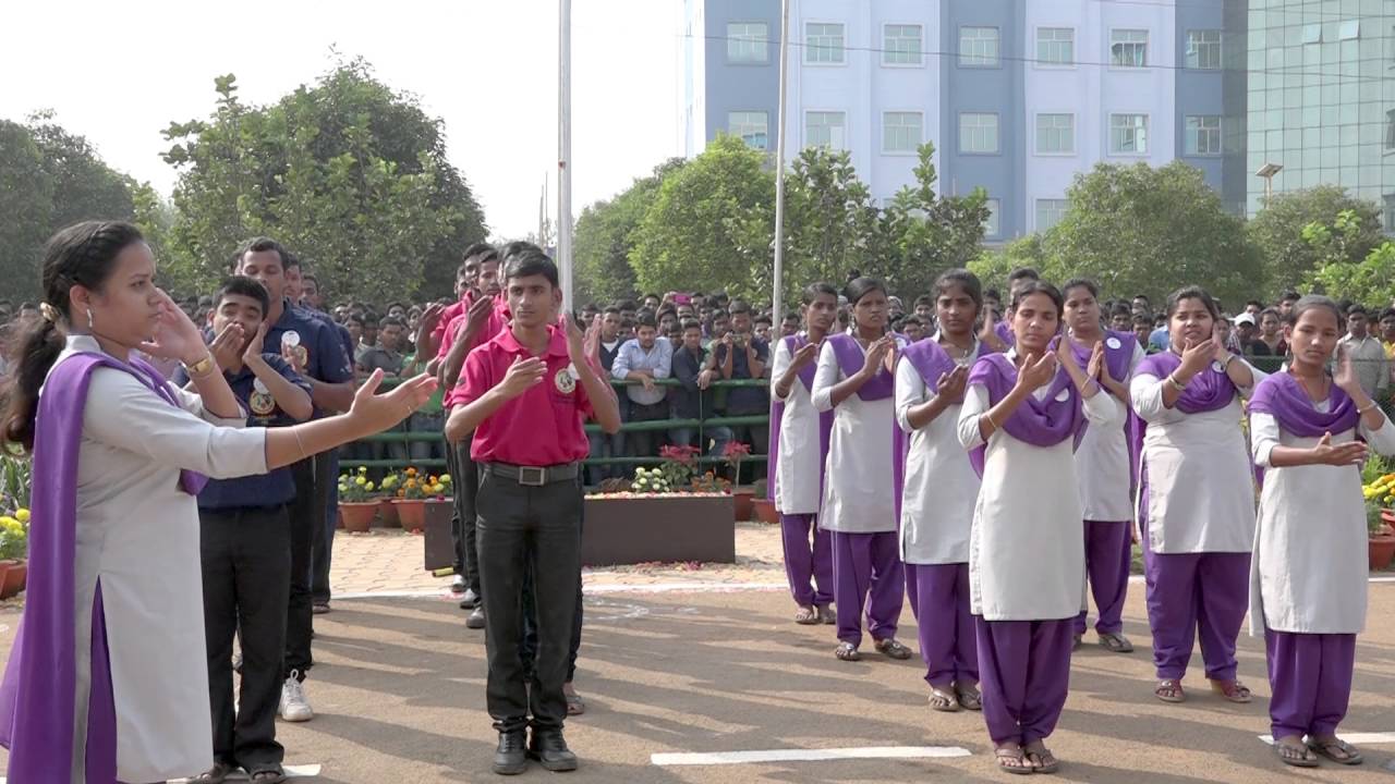 The Silent Indian National Anthem JANA GANA MANA by deaf & dumb Student @Centurion University
