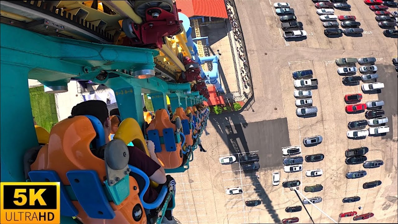 Steel Venom POV 5K Back Row With Holding Brake! Valleyfair Shakopee, MN