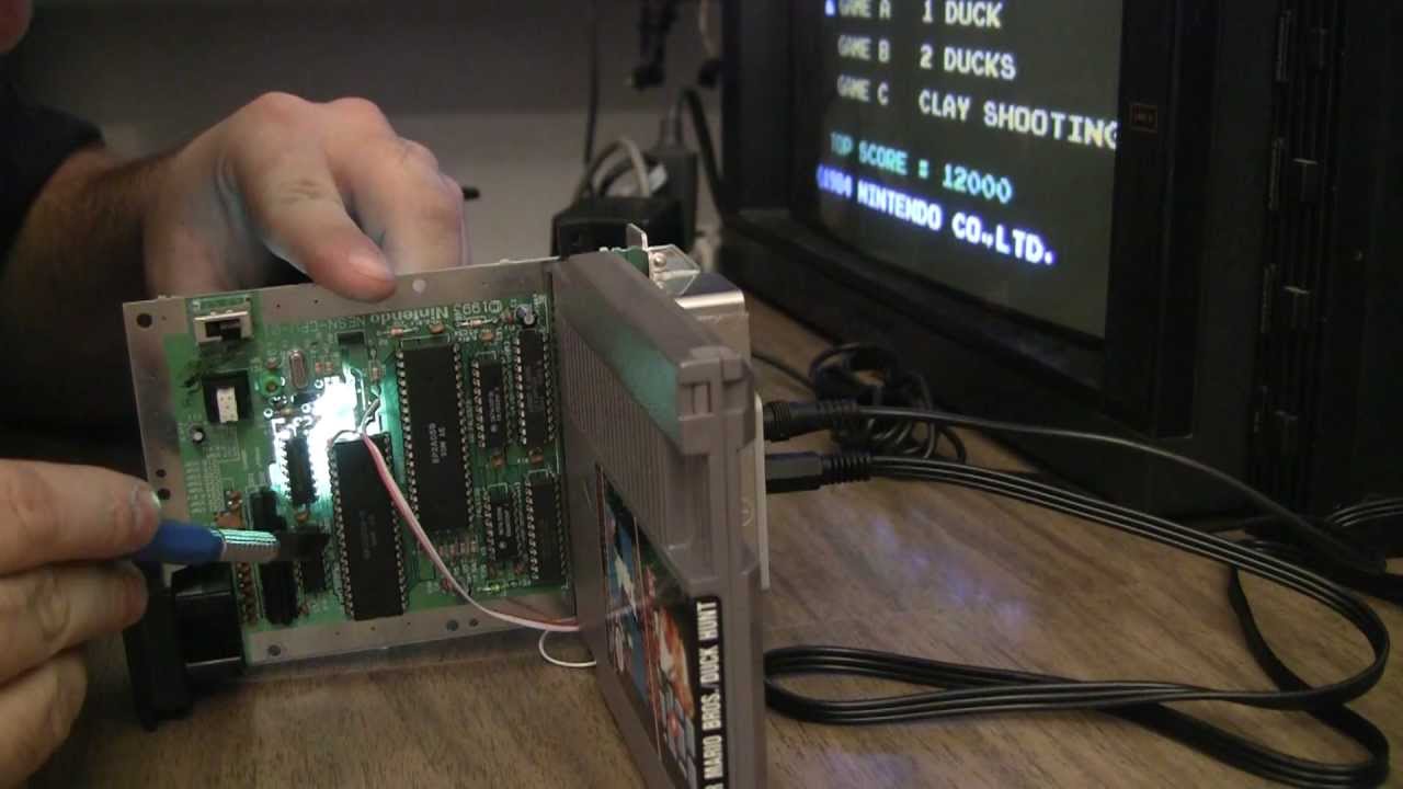 NES-101 Nintendo Top Loader - Repair - Bad Sram and PPU and bad trace