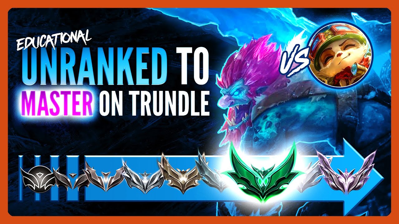 Educational Unranked to Masters with TRUNDLE TOP | vs Teemo in Emerald | Full Game (Ep. 9)