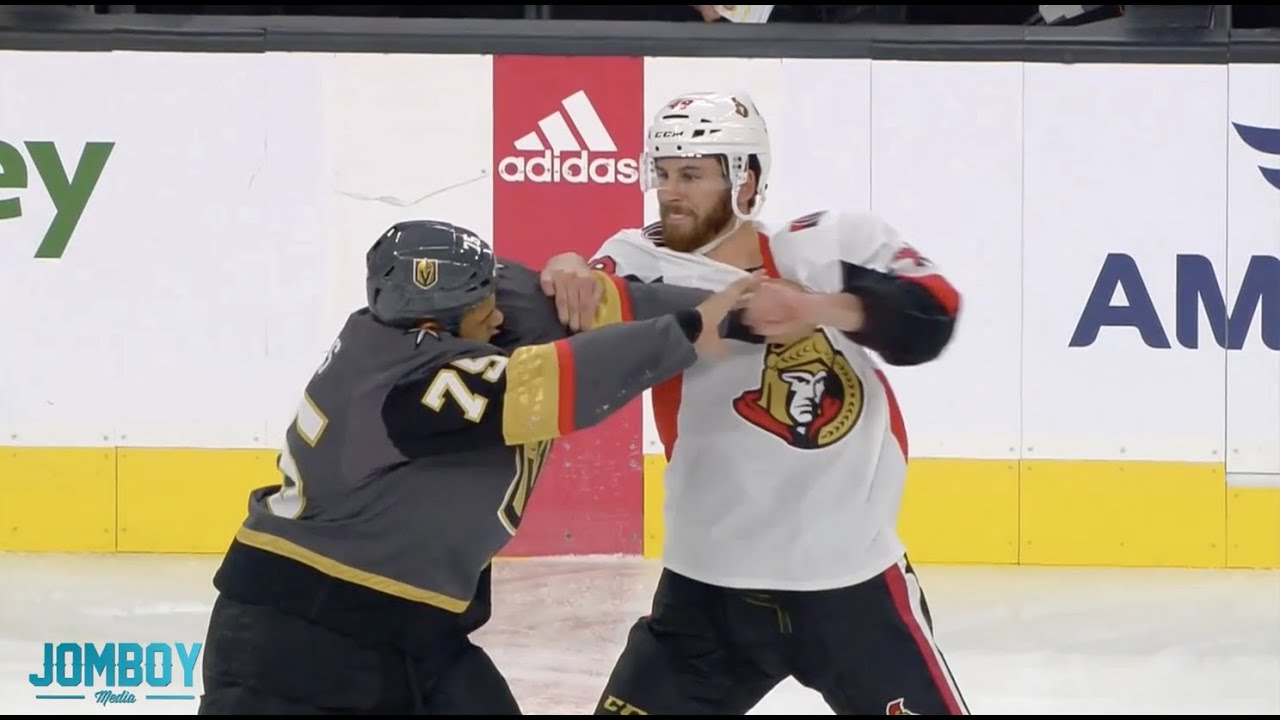 Ryan Reaves Waits Patiently and Casually blocks a punch in a fight with Scott Sabourin, a breakdown