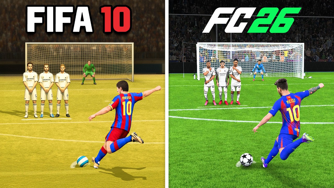Scoring 1 Messi Free Kick in Every FIFA