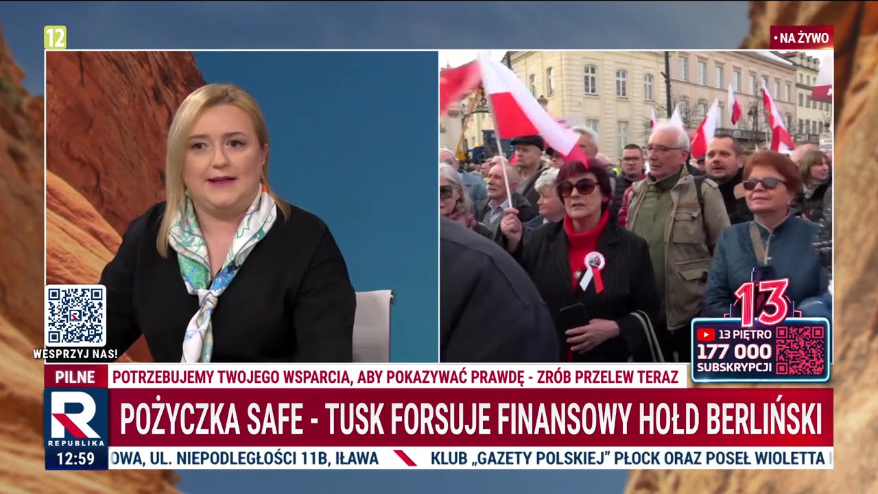 Pożyczka SAFE - Tusk forsuje finansowy hołd berliński | W Samo Południe