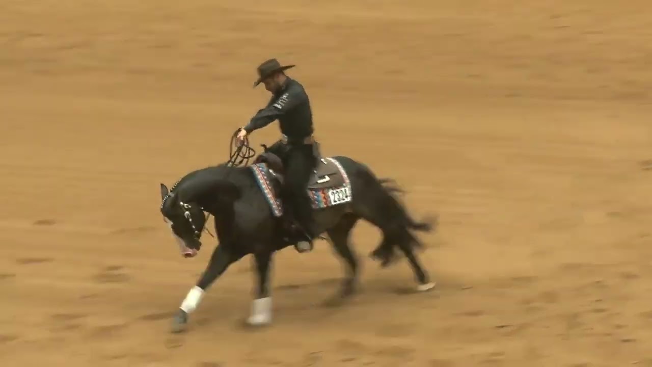 trevor elliott dare on vintage pop gun in the open futurity at the 2024 100x brazos slide 1080p