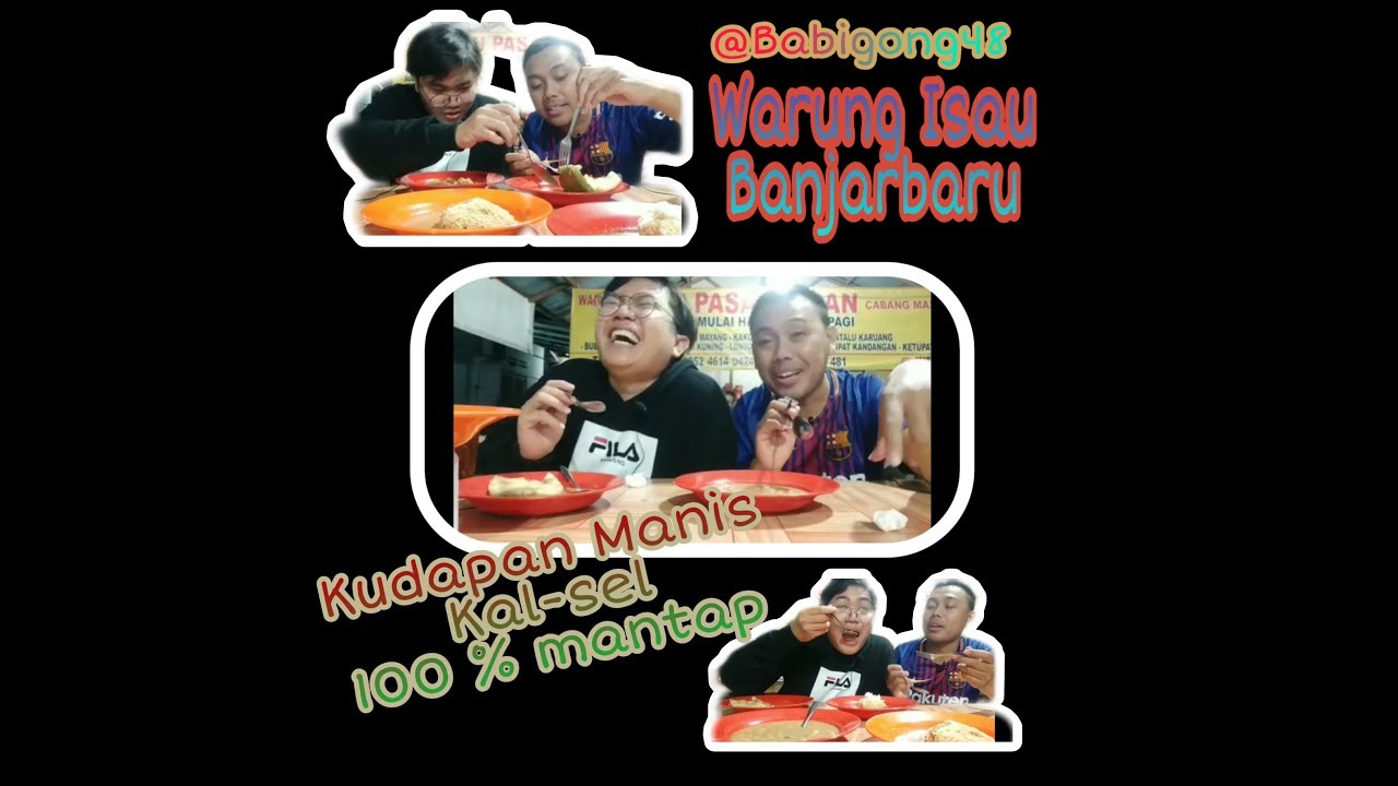 Coba Rasa Kudapan Manis Khas Kalimantan Selatan (TradisionalFood) Di Warung Isau Banjarbaru w/ Anto