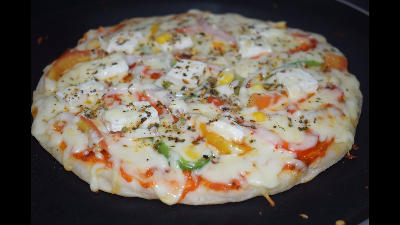 Tava Veg Cheese Pizza || Without Oven || Pizza Hut Style Veg Cheese Pizza By Yasmin Huma Khan