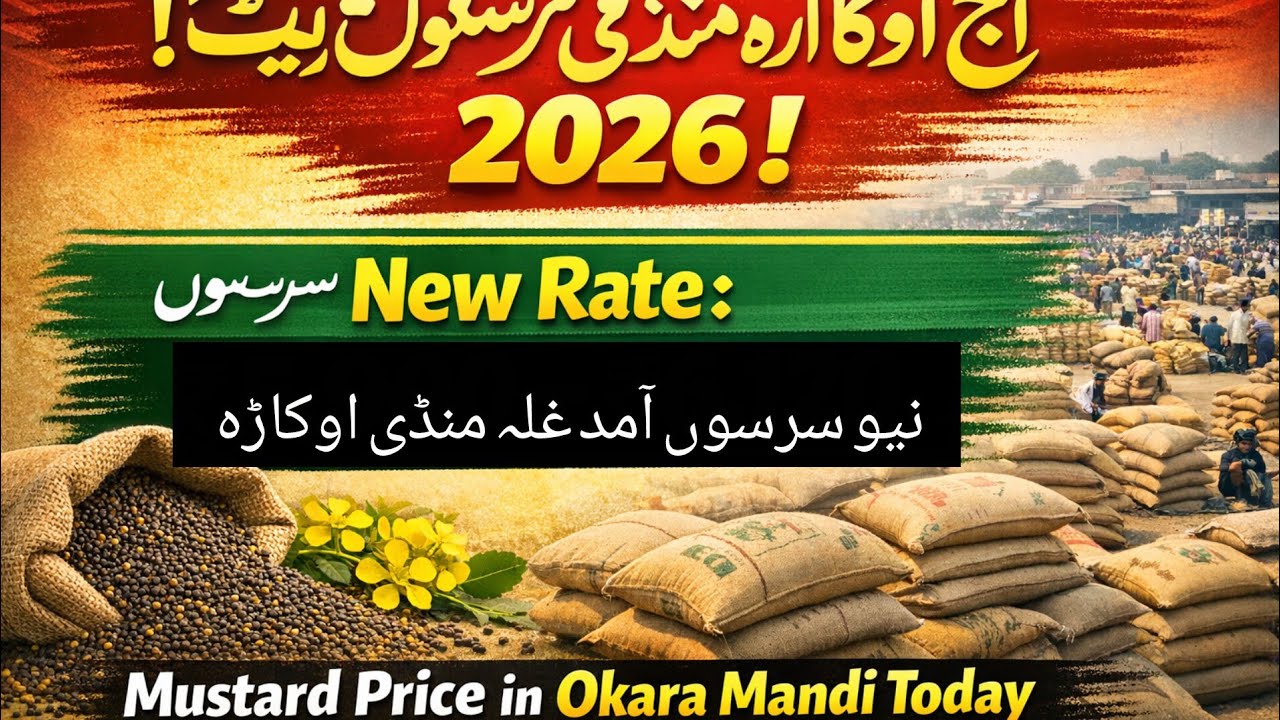 New Sarson price today okara mandi Punjab Pakistan 04.02.2026