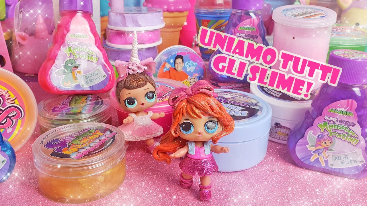 Uniamo TUTTI gli SLIME e creiamo lo Slime di Willy Wonka 😍 [Esperimento]