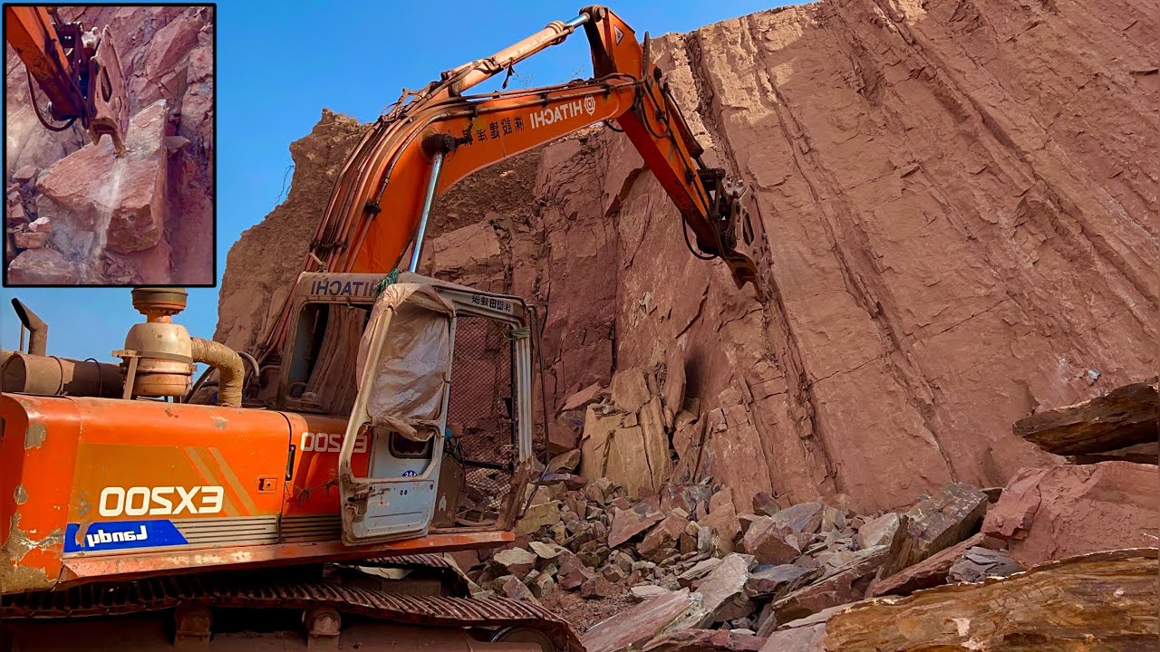 How to Break A Hill with an excavator working”Humring⚒️#excavators #excavatorvideos #excavator#sand