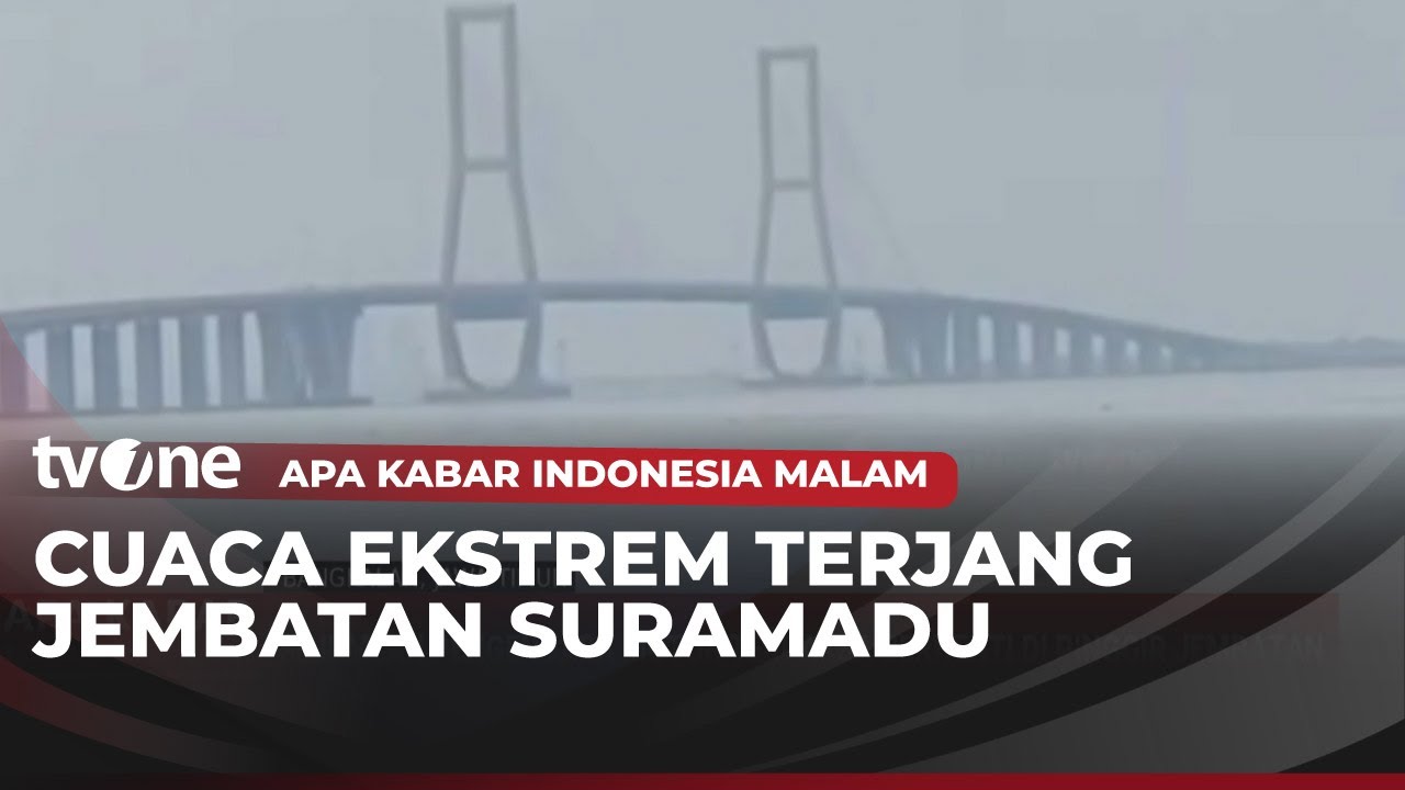 Ngeri, Badai Terjang Jembatan Suramadu | AKIM tvOne