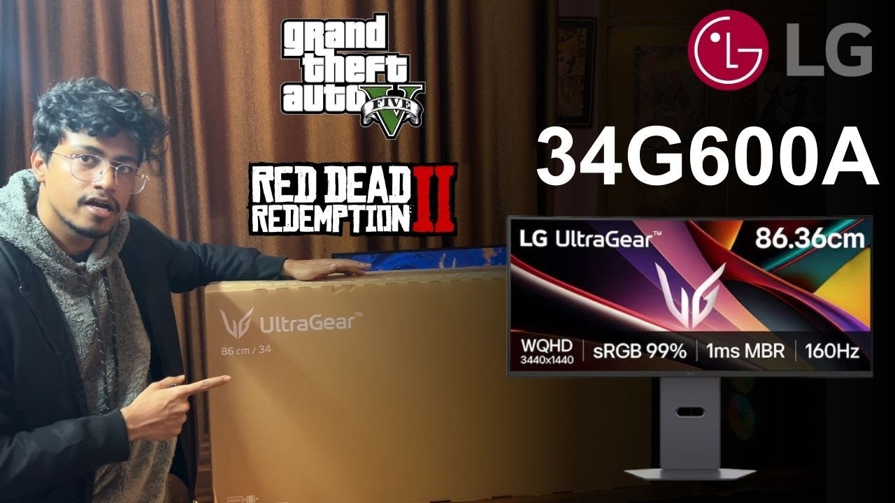 LG 34G600A-B Ultragear Ultrawide 34 inch Curved Gaming Monitor 160Hz | Full Review and Gameplay
