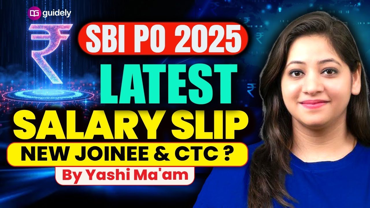 SBI PO Dec Salary Slip 2025 | SBI PO Latest Salary Slip 2025 | New Joinee का CTC ? | By Yashi Ma'am