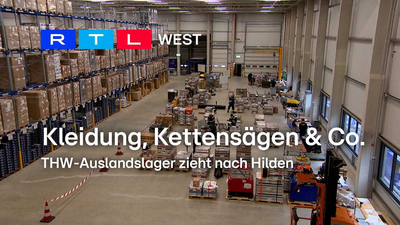 THW-Auslandslager zieht nach Hilden | RTL WEST, 21.11.2023