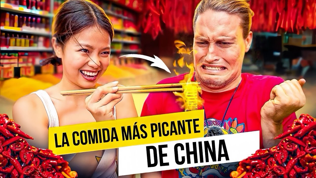¿¡Una mujer china me dio paladar de cerdo!? ¡La comida más picante de China!