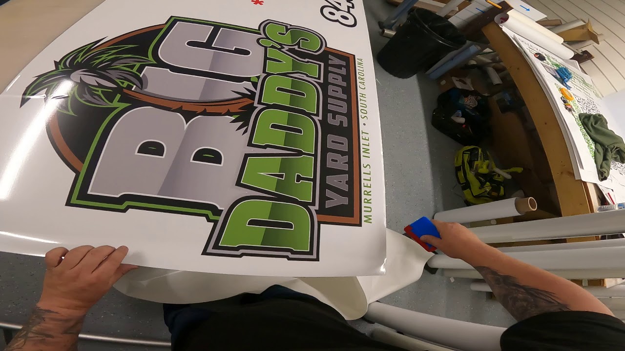 Vinyl Installation on Large Substrates