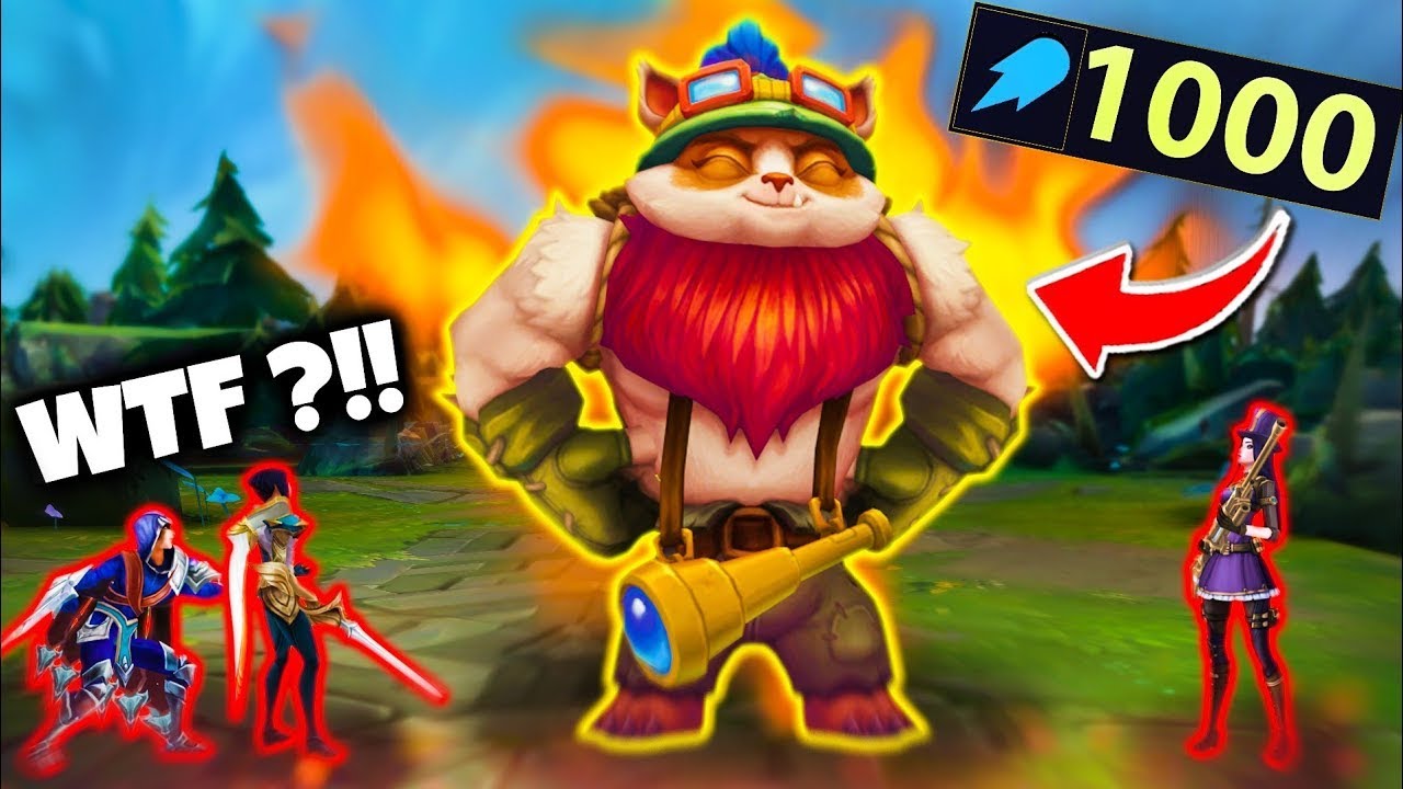 *MAXIMUM AP* I Got 1000 AP On Teemo & ONE SHOT Challenger Players!