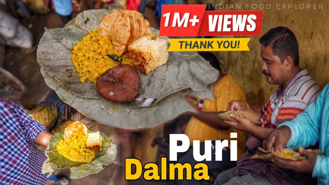 This Place is Famous For Puri Dalma At Puri Dham | Only 30₹ | Odisha Food Tour | Street Food India
