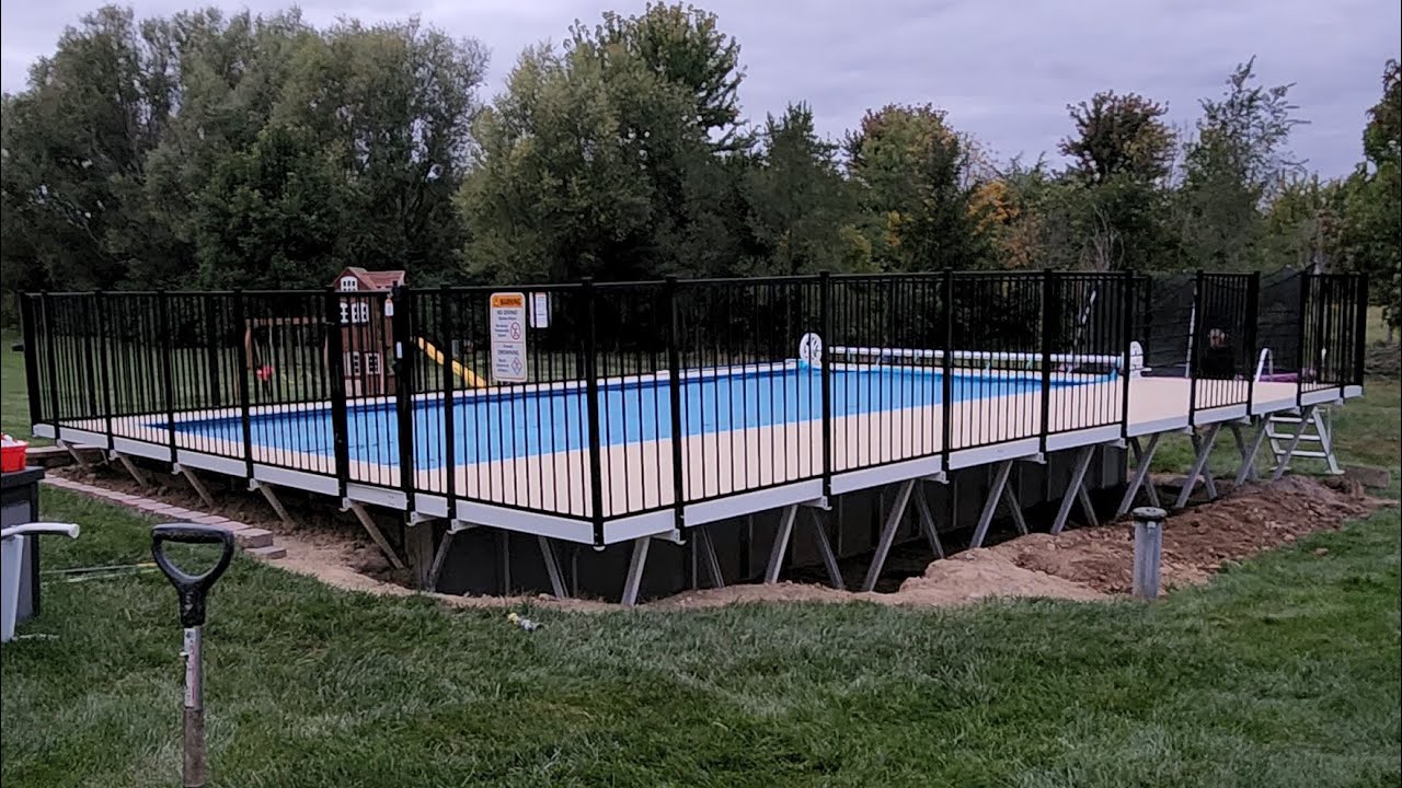 Kayak Pool Wall Change and Liner Installation