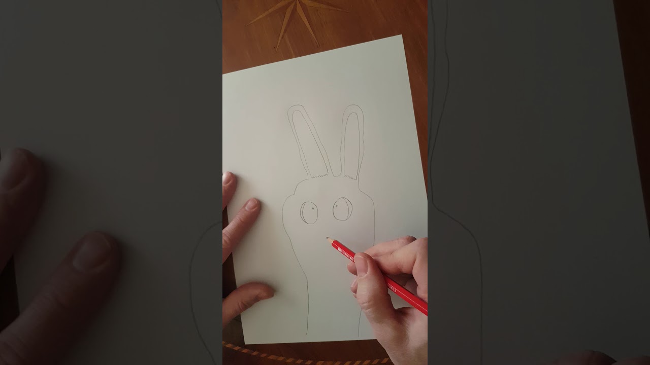 Hase aus Hand zeichnen