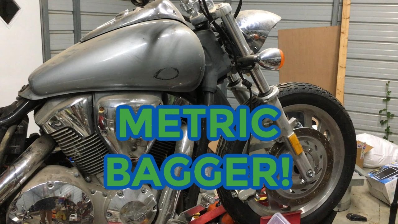 👀Honda VTX1300 METRIC BAGGER BUILD!! T-shirt GIVE-A-WAY 😎