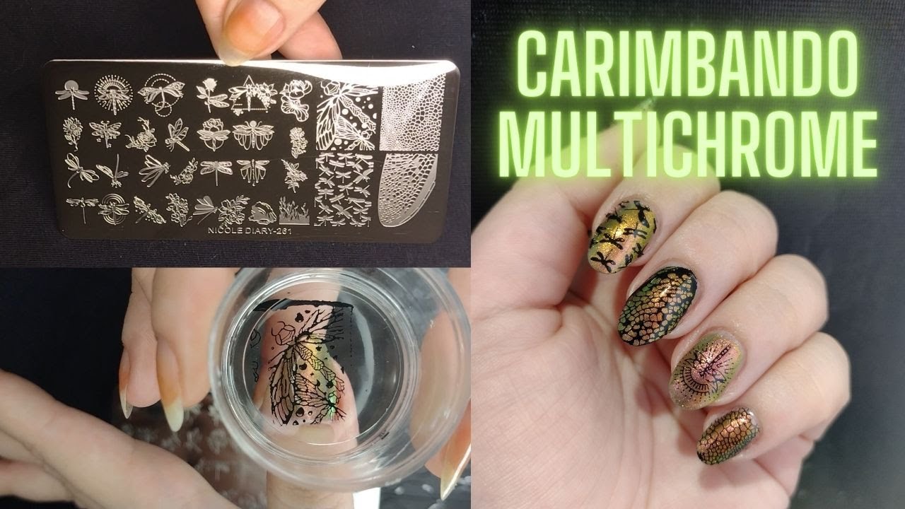 MULTICHROME Hits com CARIMBO de lib&eacute;lula Nicole Diary | Unhas Decoradas
