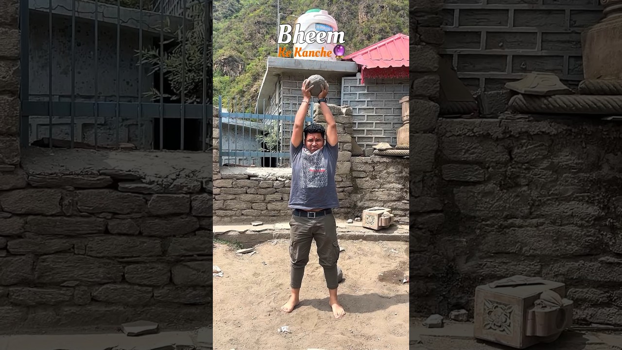 भीम के कंचे उठाना नहीं आसान😲|| Mahasu Devta Temple Hanol #shorts #shortsfeed #mahasudevta #ytshorts