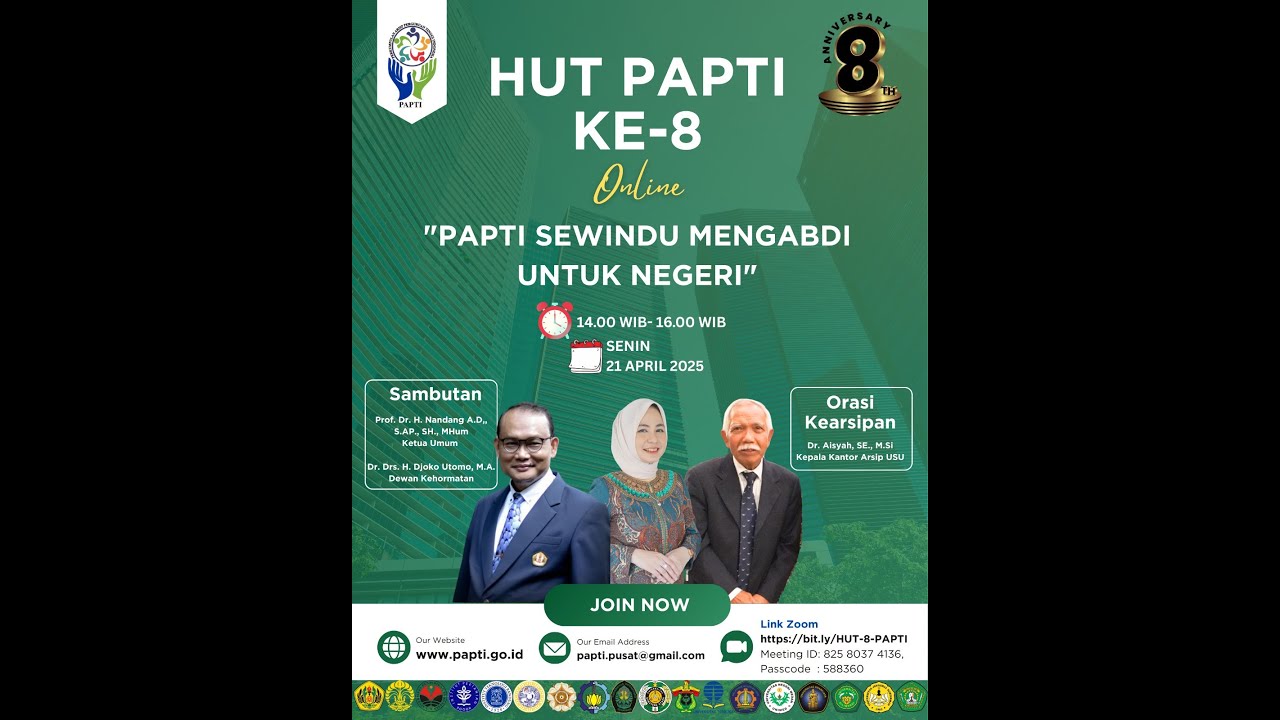 HUT Ke-8 PAPTI - Sewindu Mengabdi untuk Negeri