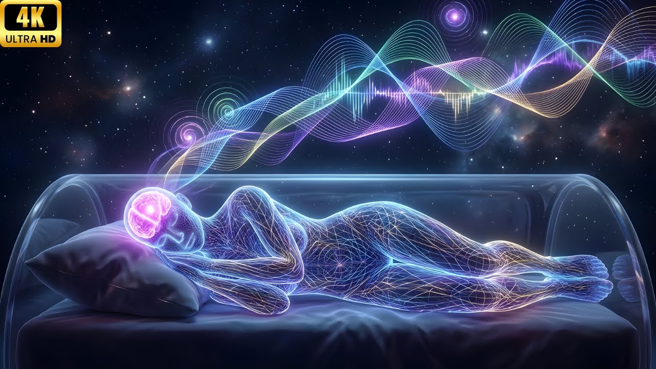 432Hz + 528Hz + 741Hz Night Healing Music | Deep Sleep & Natural Melatonin Release