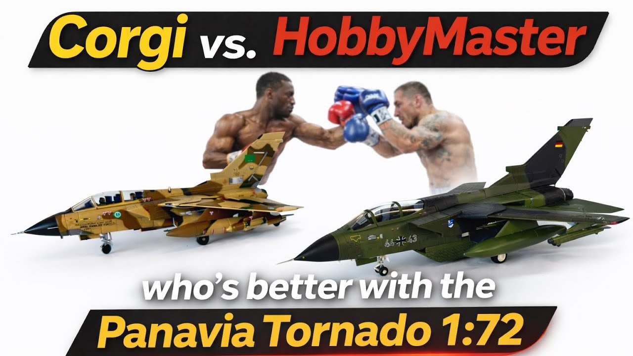 A Diecast battle / dogfight the Panavia Tornado IDS 1:72 Diecast Comparison | Hobbymaster vs Corgi