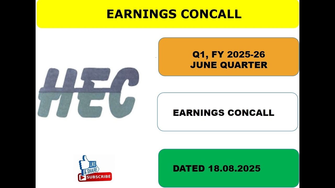 HEC INFRA PROJECTS LTD. JUNE 2025 Q1, 2025-26 EARNINGS CONCALL