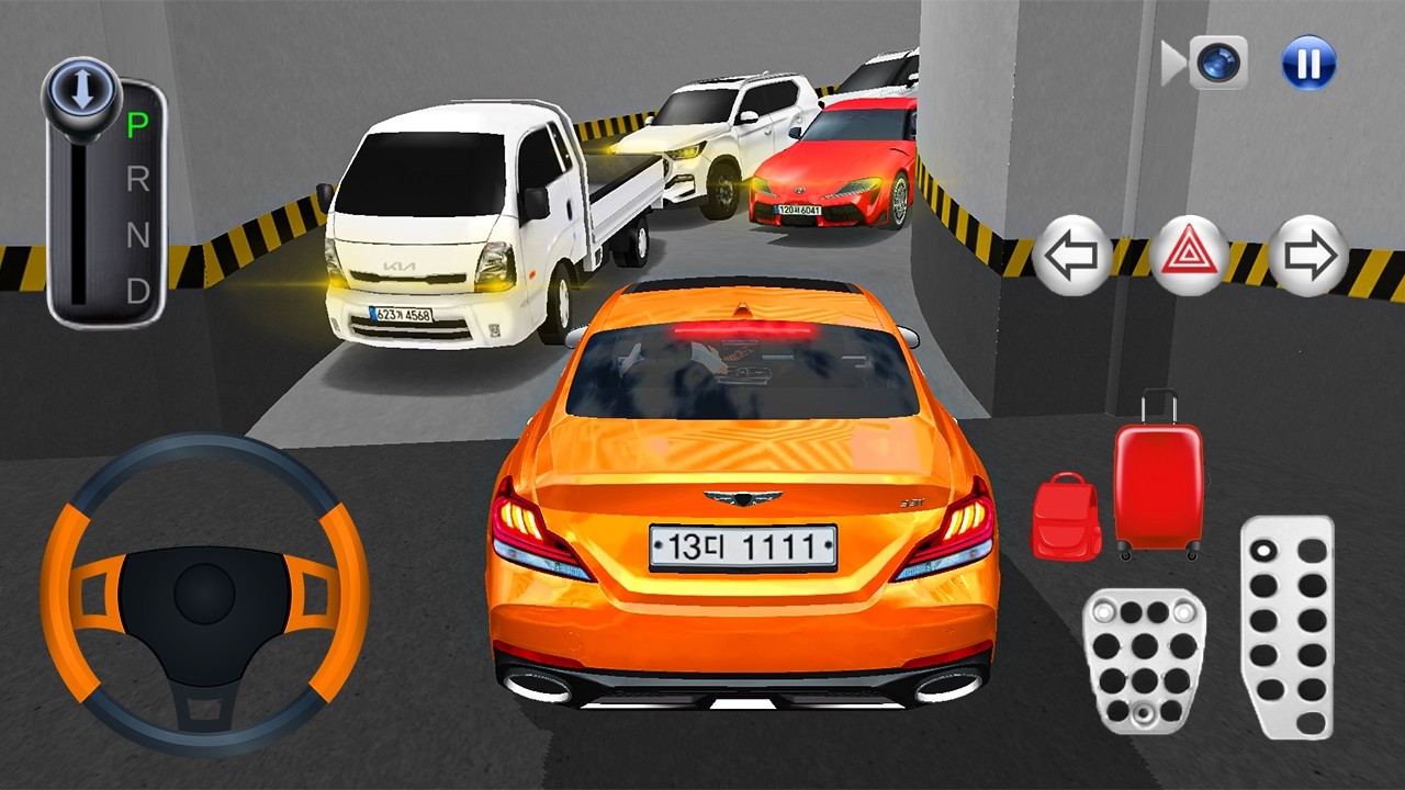 🚘New Orange Mercedes car Stuck in Parking Garage🚗 - 3D Driving Class Game - Сar Game